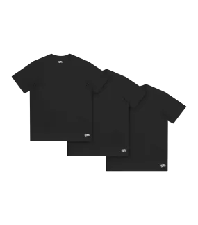 3-PACK TEES - BLACK