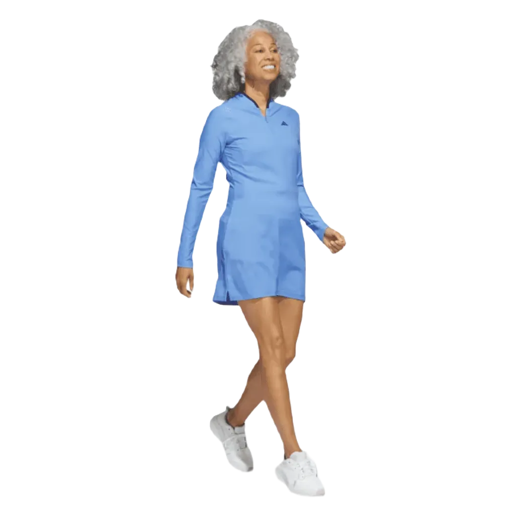 Adidas Long Sleeve Golf Dress - Blue