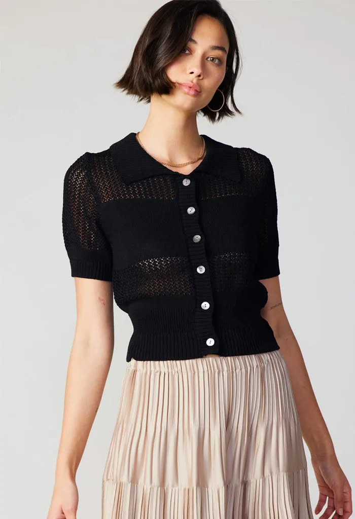 Basel Knit Top-Black