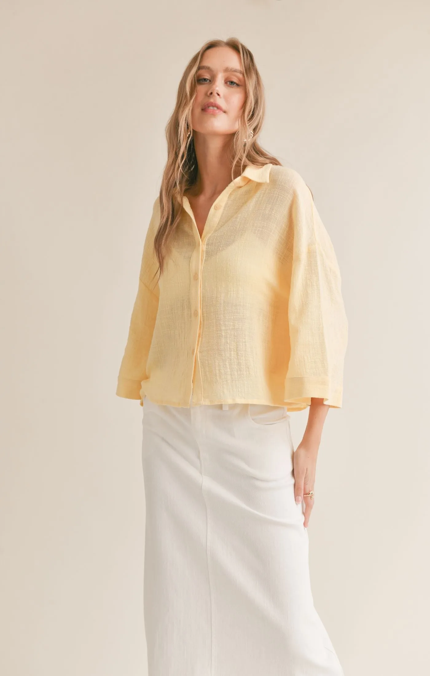 Bird Song Boxy Oversized Shirt