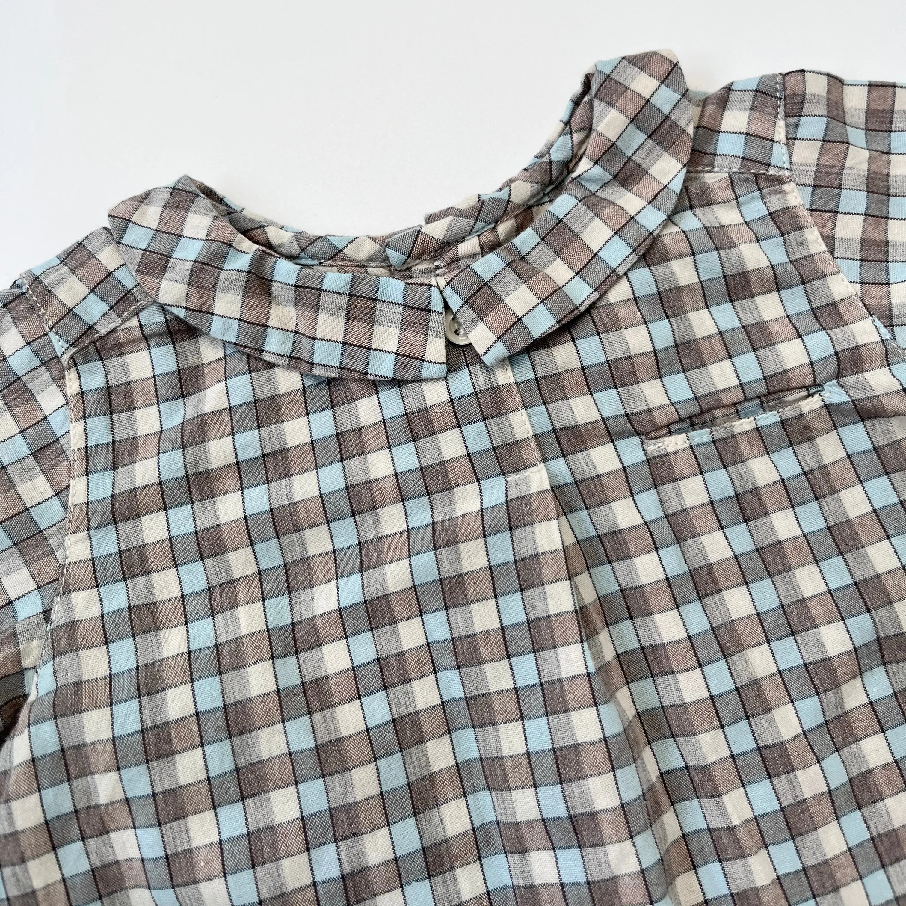 Bonpoint Check Shirt With Collar: 6 Months