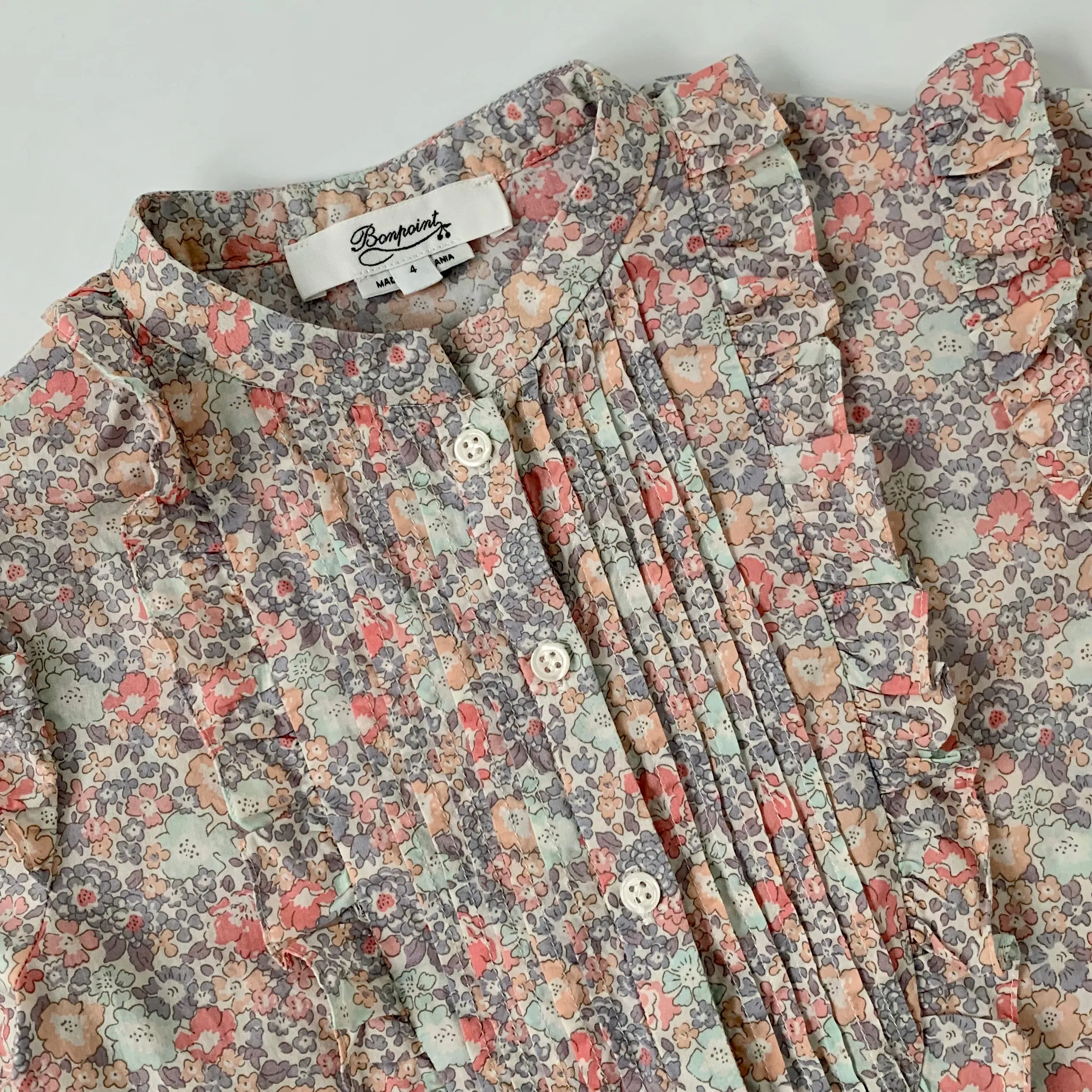 Bonpoint Pastel Liberty Print Dress: 4 Years