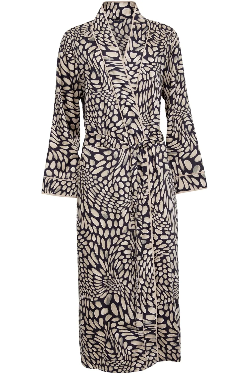 Carnaby Pebble Print Long Dressing Gown