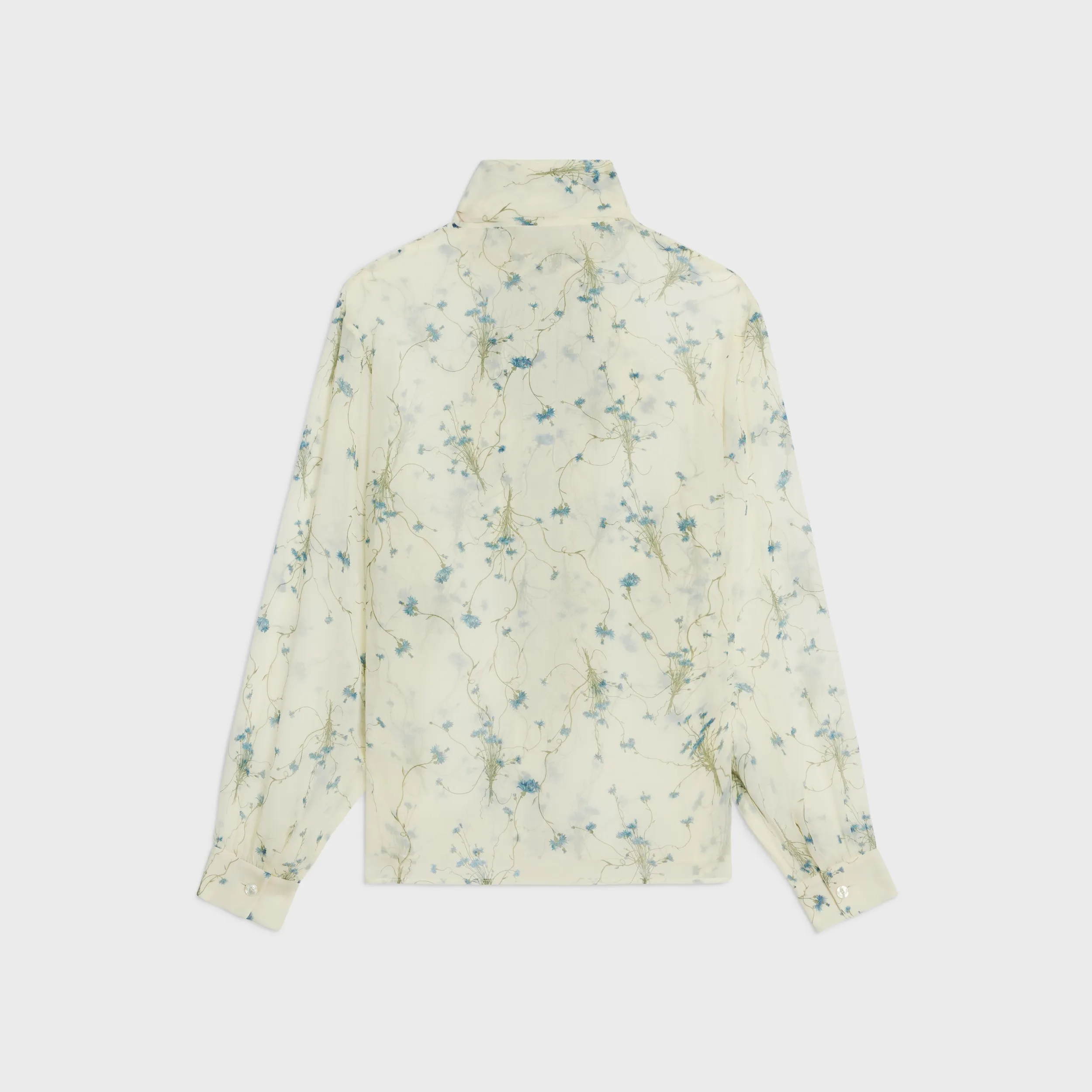 CELINE  |LAVALLIÈRE BLOUSE SILK GEORGETTE silk shirt  2B805264X.98VB