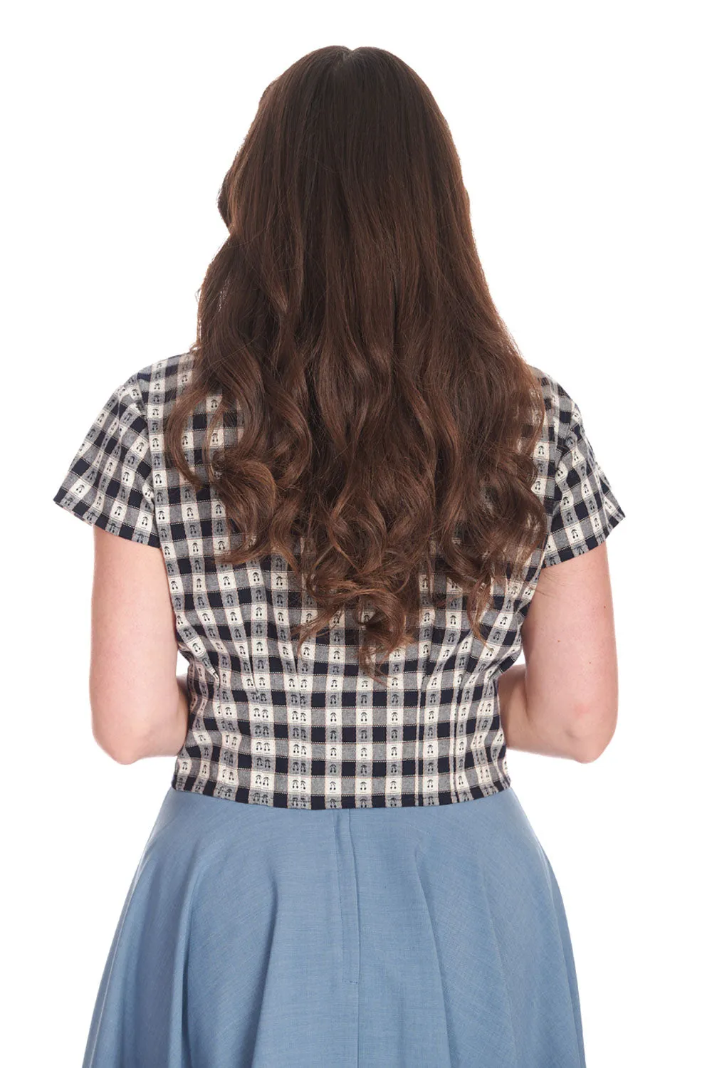 CHERRY CHECK BLOUSE