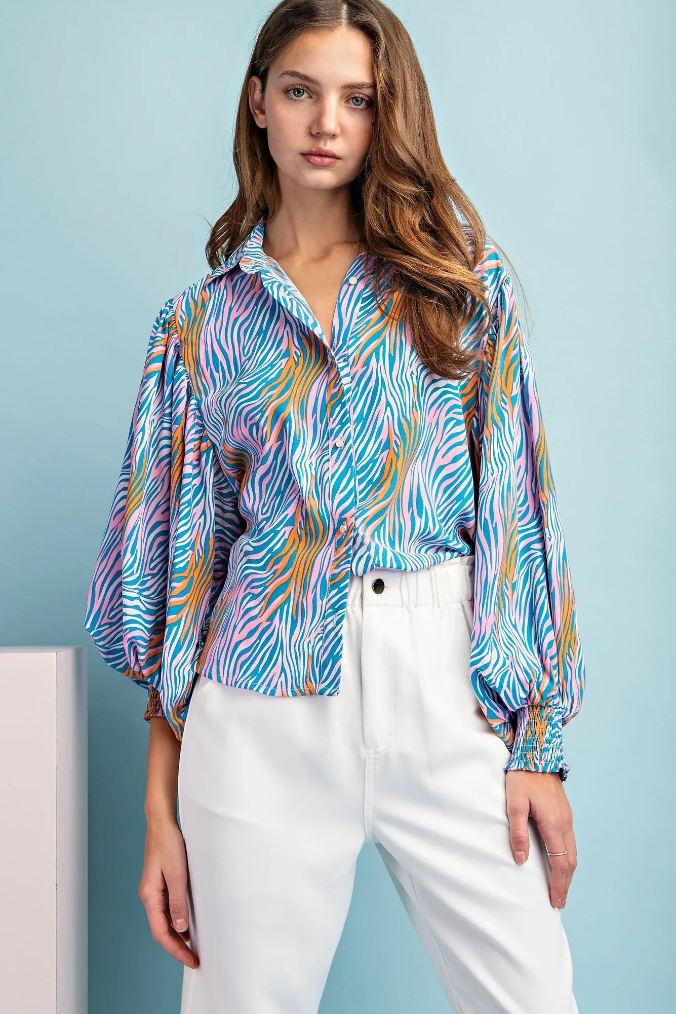 Colorful Tiger Blouse