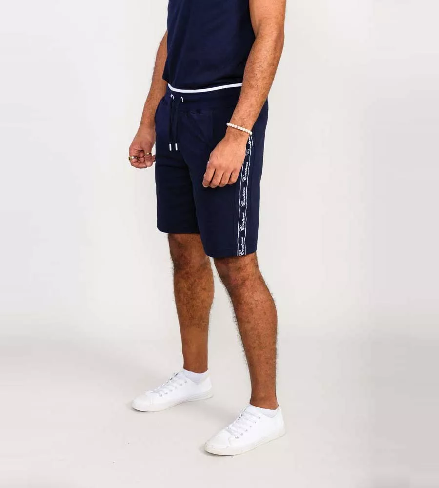 D555 Mens Couture Elasticated Waistband Shorts With Branded Side Panels (BRANTHAM)