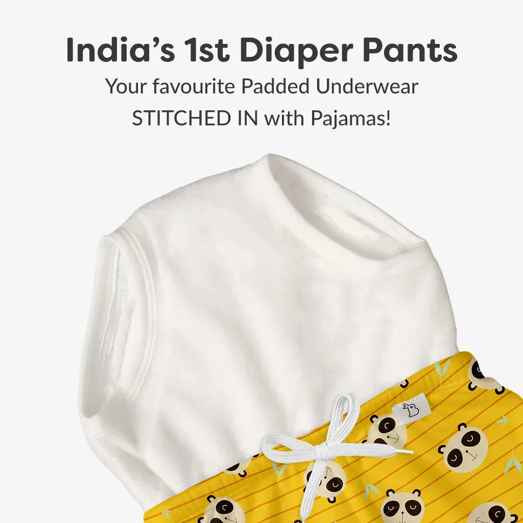 Diaper Pants with drawstring - Panda