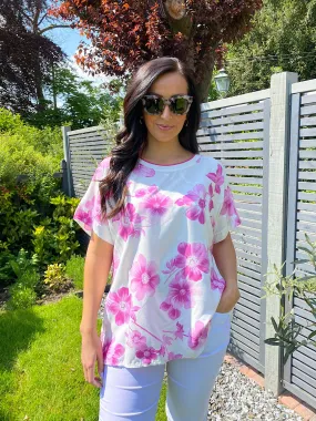 Elasticated Neck Floral Top Erin