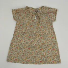 Emile Et Ida Yellow Tone Liberty Print Dress: 2 Years