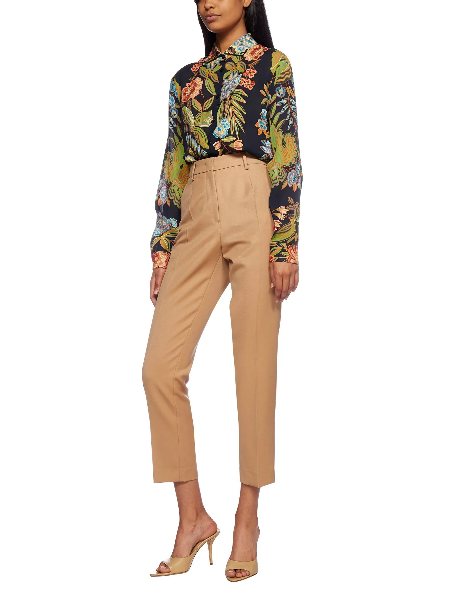 Etro Slim-Cut Cropped Pants