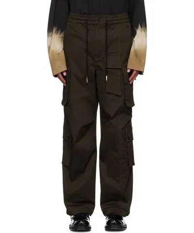 Feng Chen Wang Brown Cotton Cargo Pants