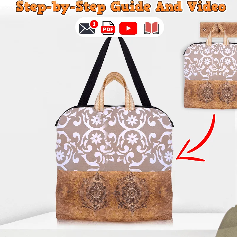 Foldover Crossbody Bag PDF Download Pattern (3 sizes included)