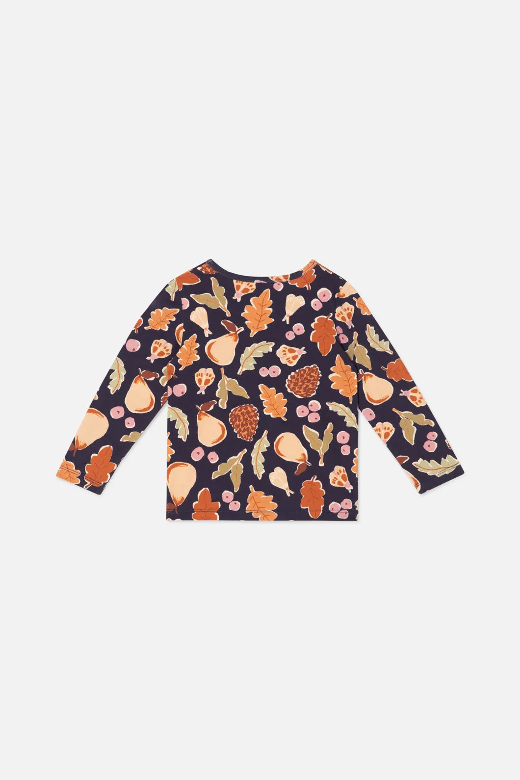 Forest Print Kids LS Jersey Tee