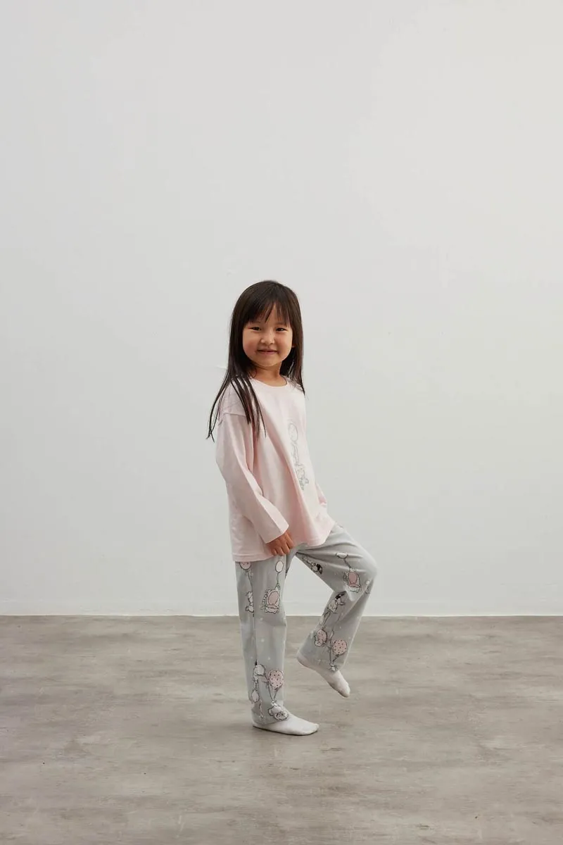 Girls' Cotton Long Sleeve Pajamas Set