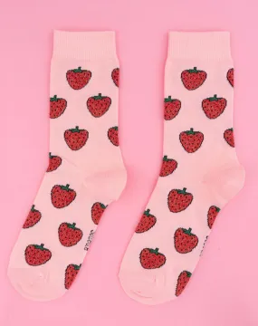 GLITTERY STRAWBERRY SOCKS