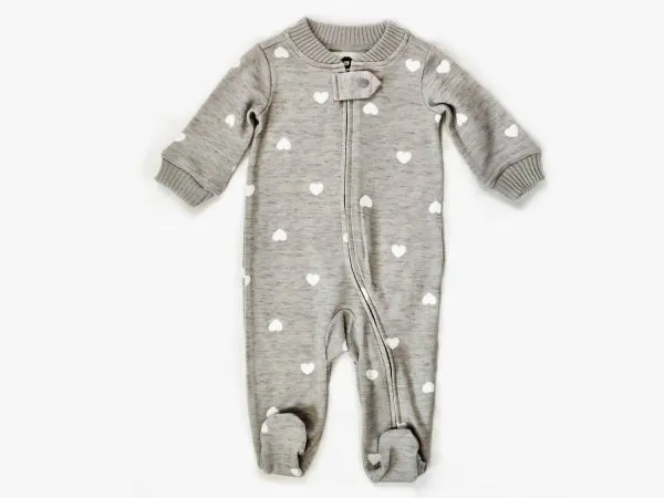 Gray Hearts Pajamas