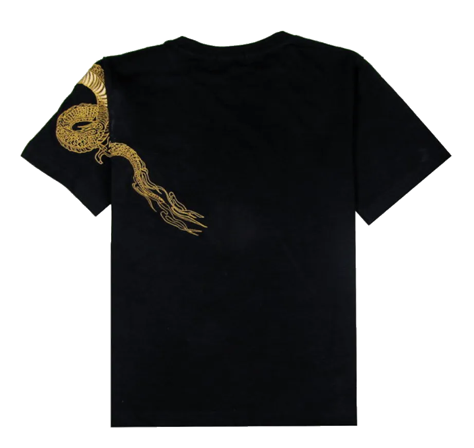 Great wave off Kanagawa Embroidery T-Shirt