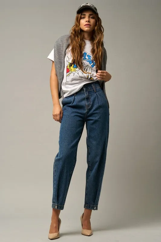 HIGH RISE BALLOON JEANS