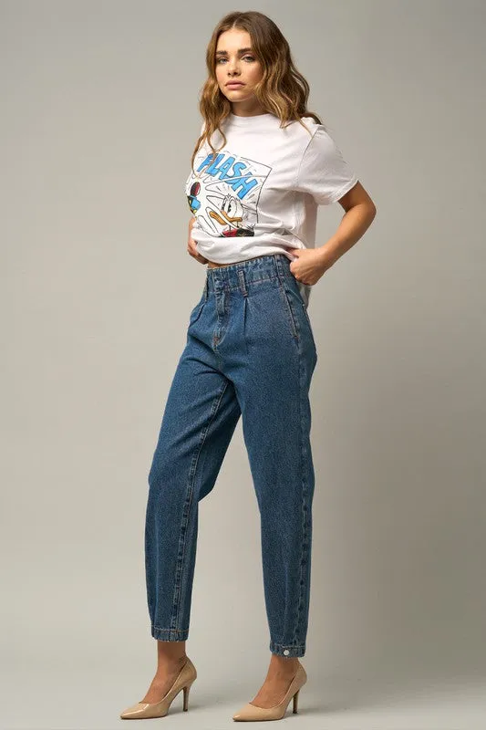 HIGH RISE BALLOON JEANS