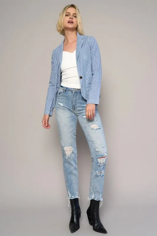 HIGH RISE GIRLFRIEND JEANS