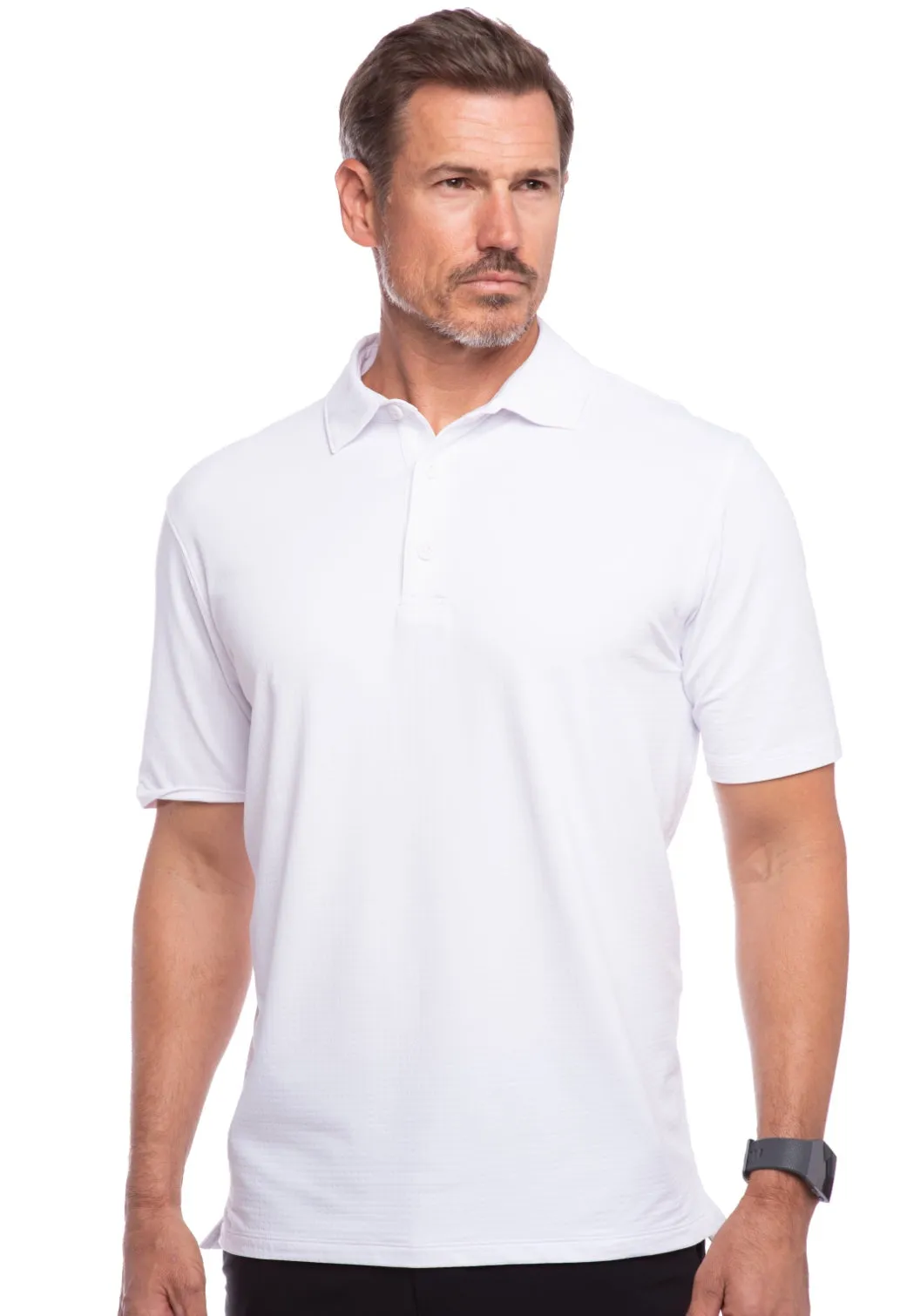 IBKUL Mens Polo White