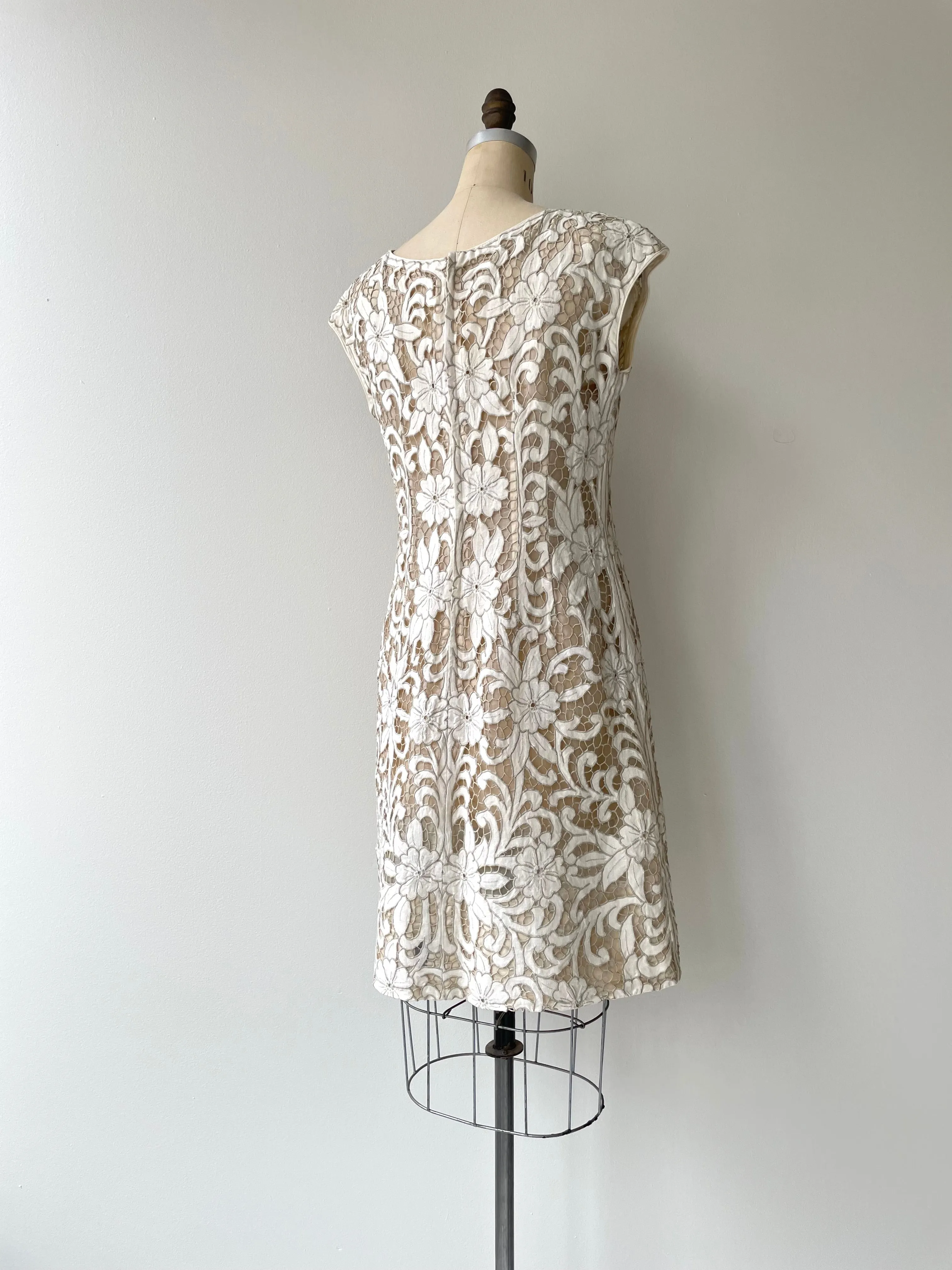 Irish Linen Cutout Dress | 1960s