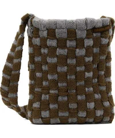 Isa Boulder Green & Blue Handweave Bag