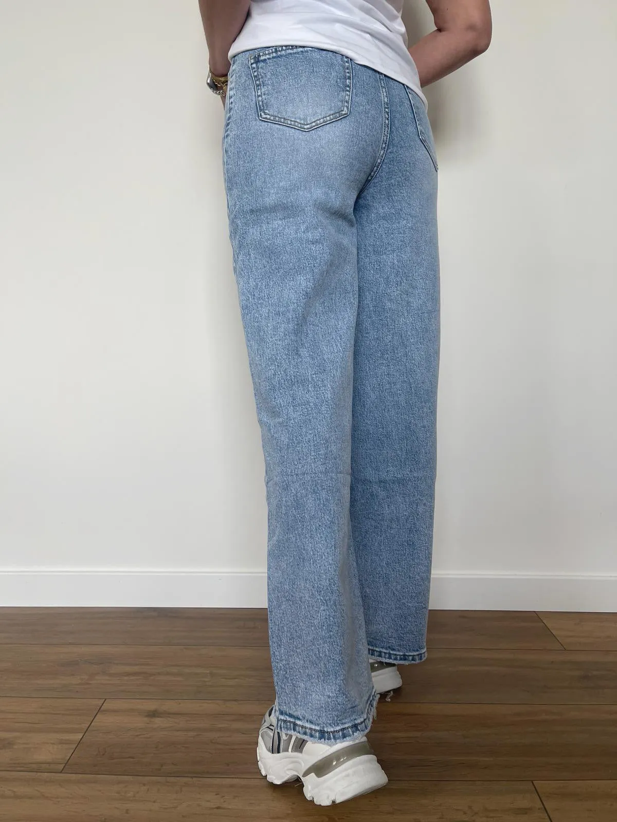 Jeans Palazzo Denim Chiaro