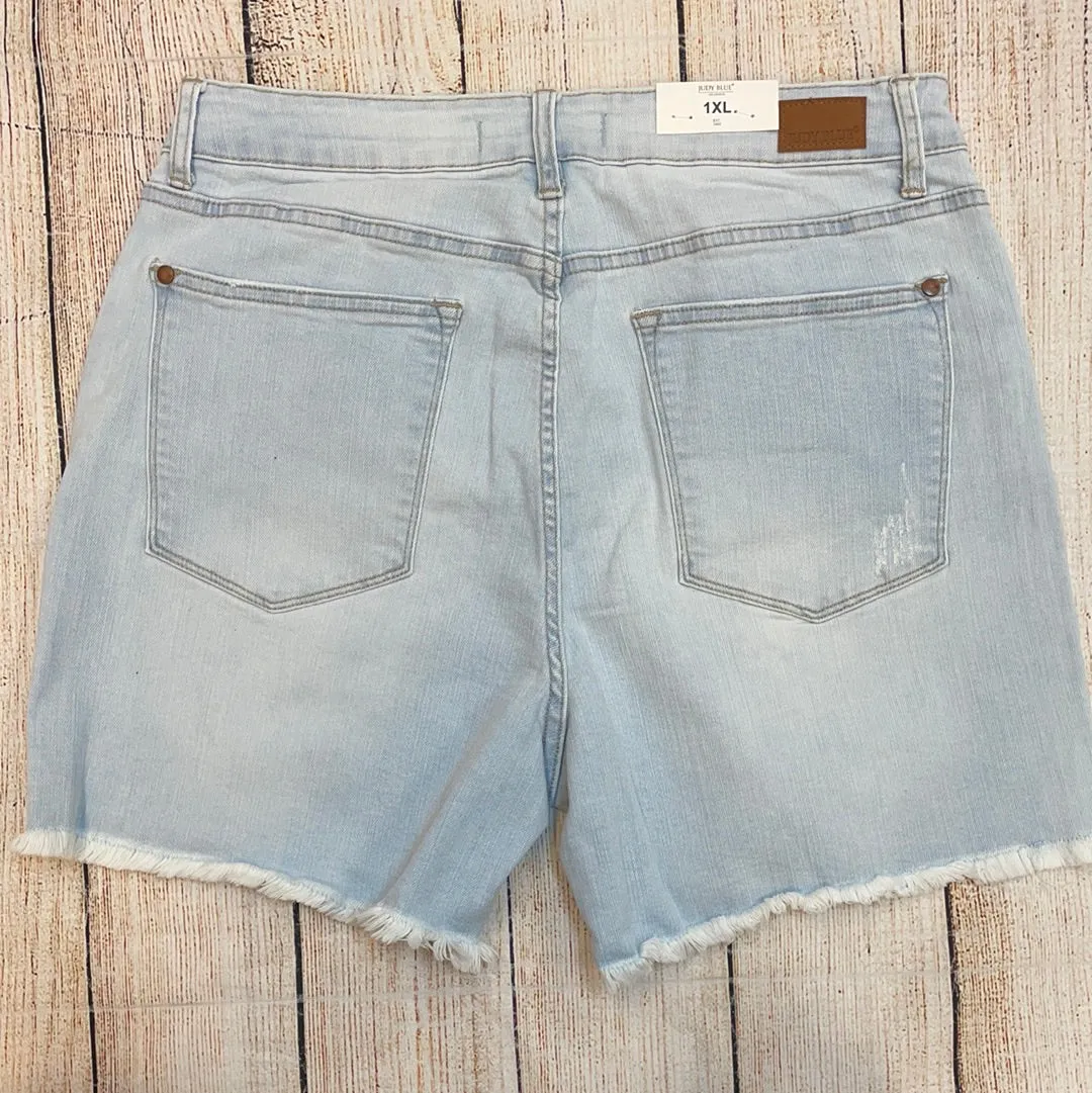 Judy Blue High Waist Bleach Light Cut off Shorts