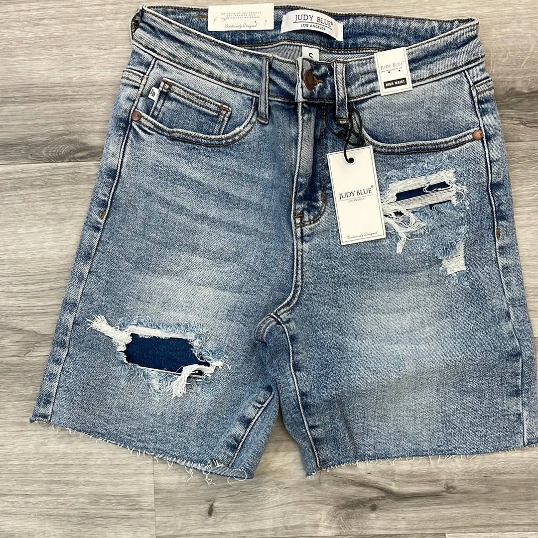 Judy Blue High Waist Mid Length Shorts