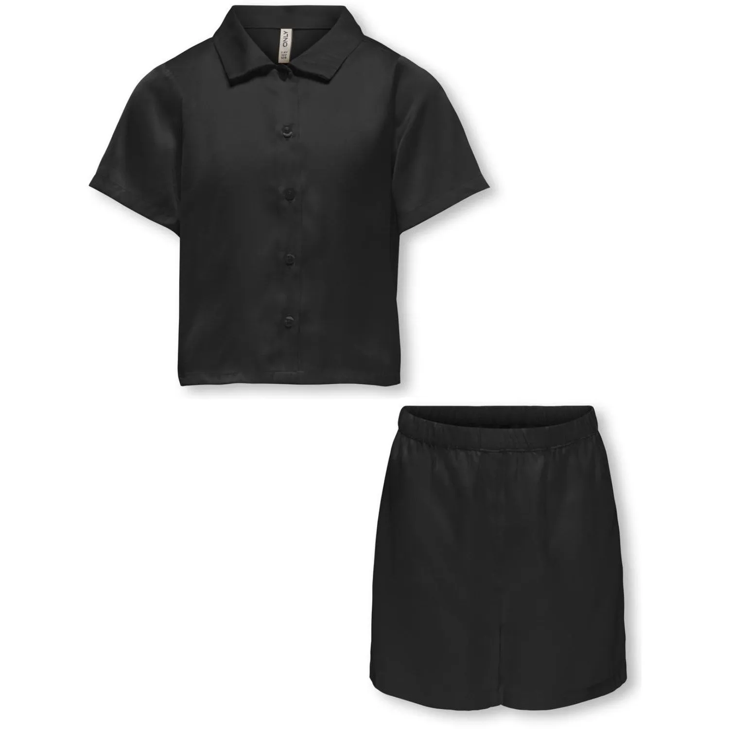 kids ONLY Black Sarah Short Satin Nightwear Set