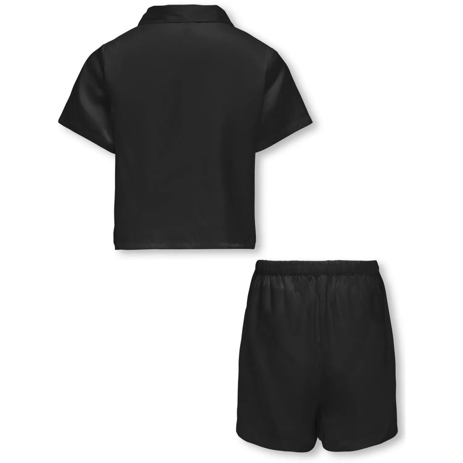 kids ONLY Black Sarah Short Satin Nightwear Set