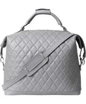 Laura Olaru Women's Alessandro Grey Leather Travel Bag