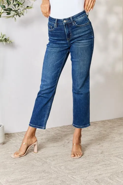 Layla Cropped Straight Jeans