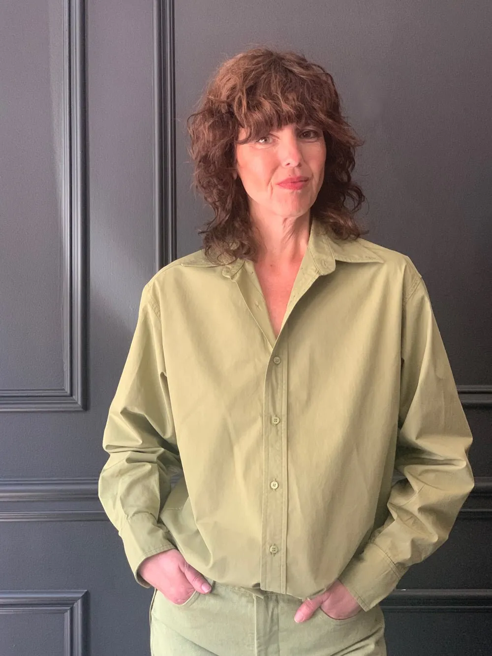 LES PRAIRIES DE PARIS - London Chemise in Khaki