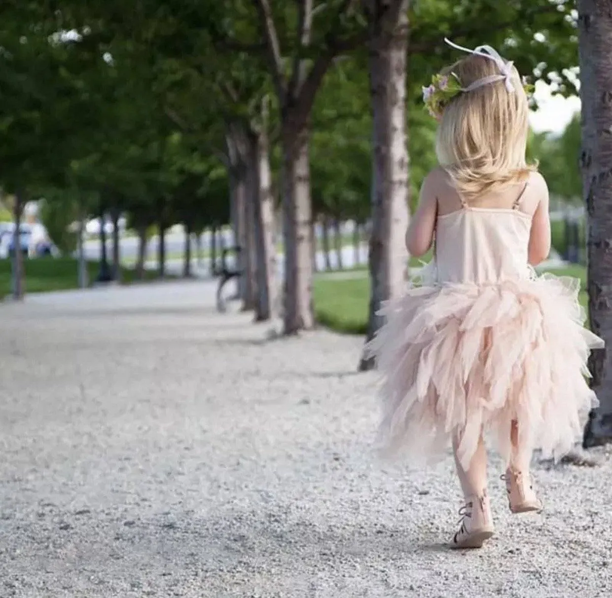 Little Princess Feathers And Ruffles Dress - Limited Edition - Priority Shipping