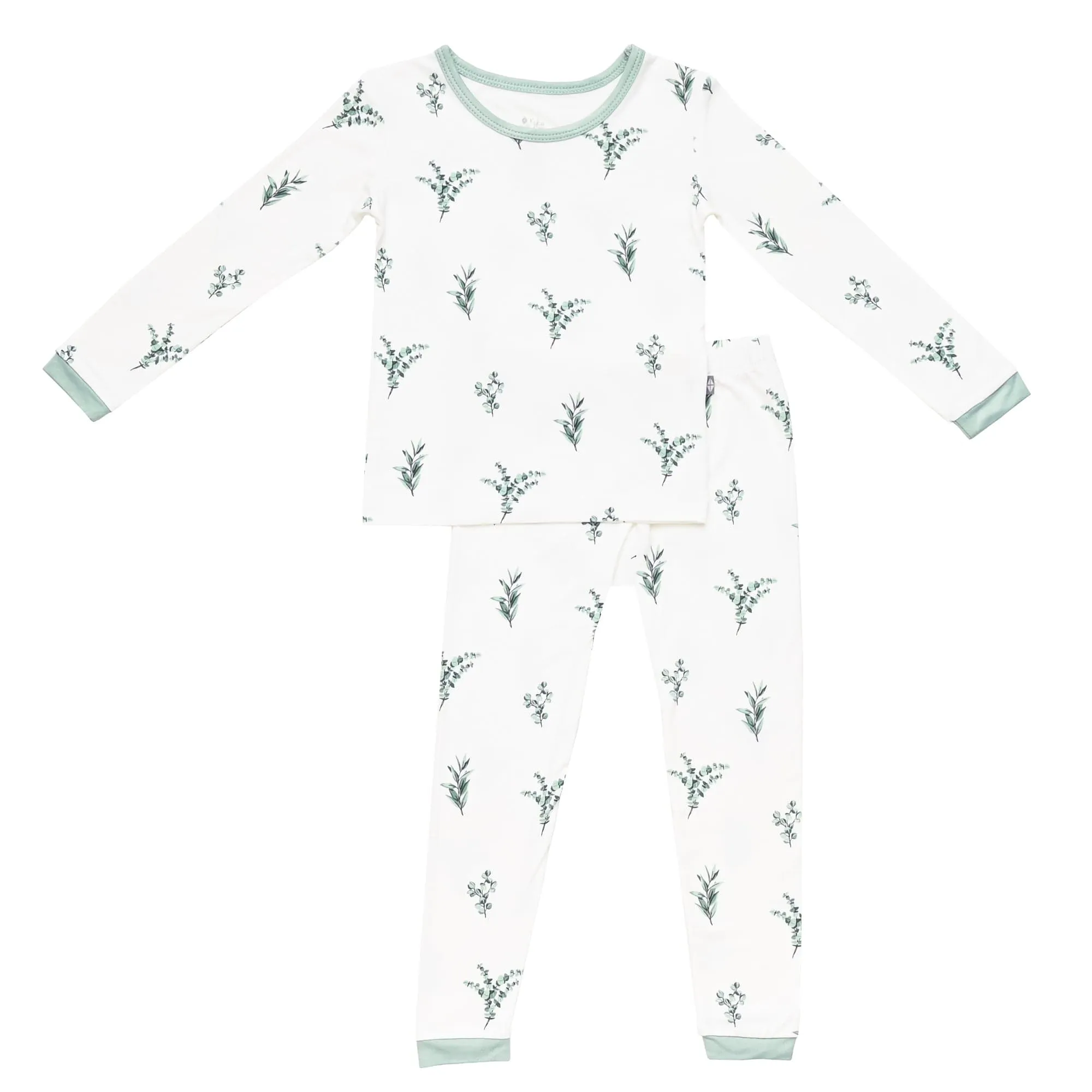 Long Sleeve Pajamas in Eucalyptus