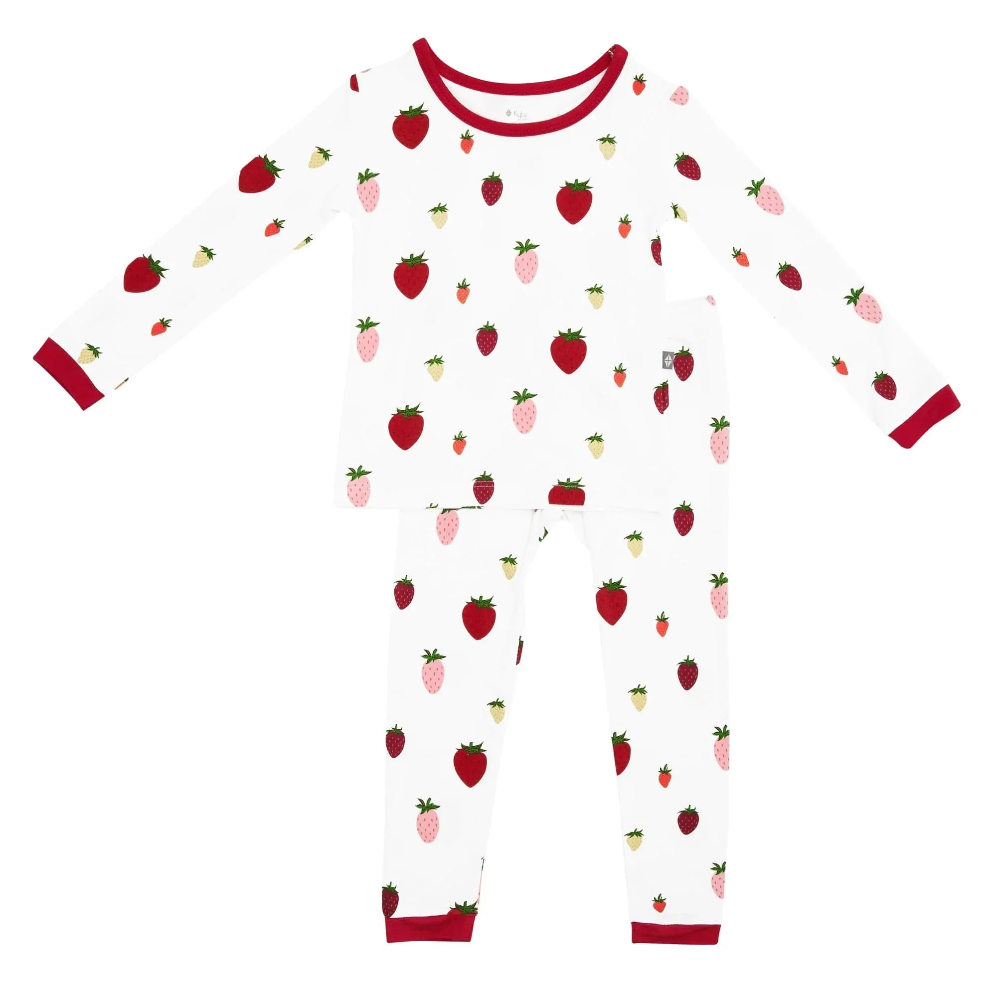 Long Sleeve Pajamas in Strawberry