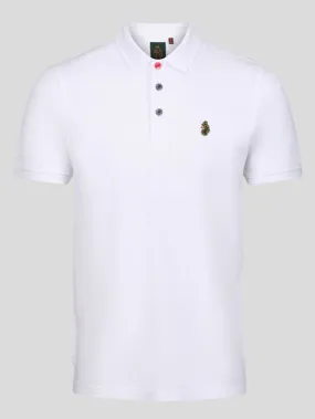 Luke 1977 Essential New Mead Sport Pique Polo Shirt White