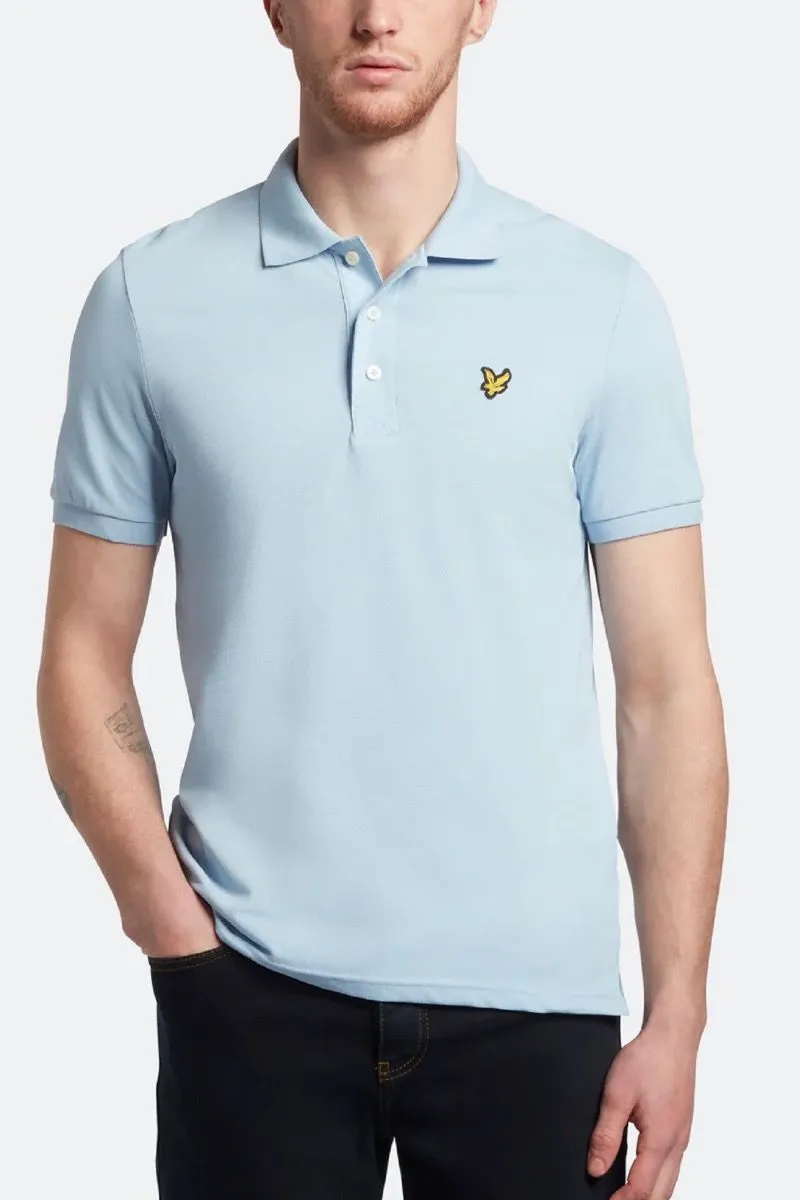 Lyle & Scott Casual Short Sleeve Polo Shirt Light Blue