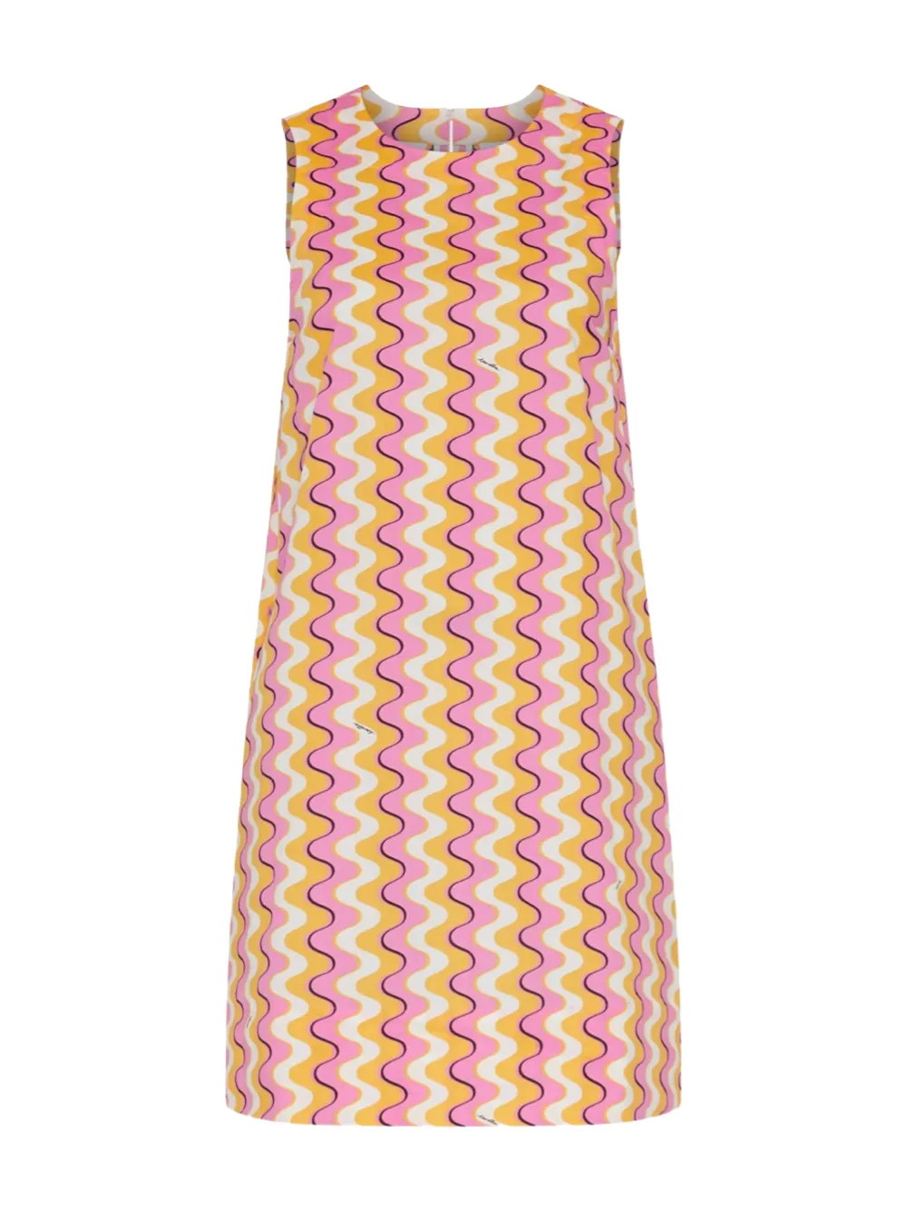 Marella Morina Swirl Print Shift Dress in Deep Rose