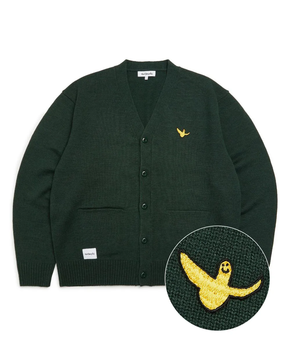 Mark Gonzales  |[MARK GONZALES] ★ANGEL WAPPEN OG V-NECK KNIT CARDIGAN