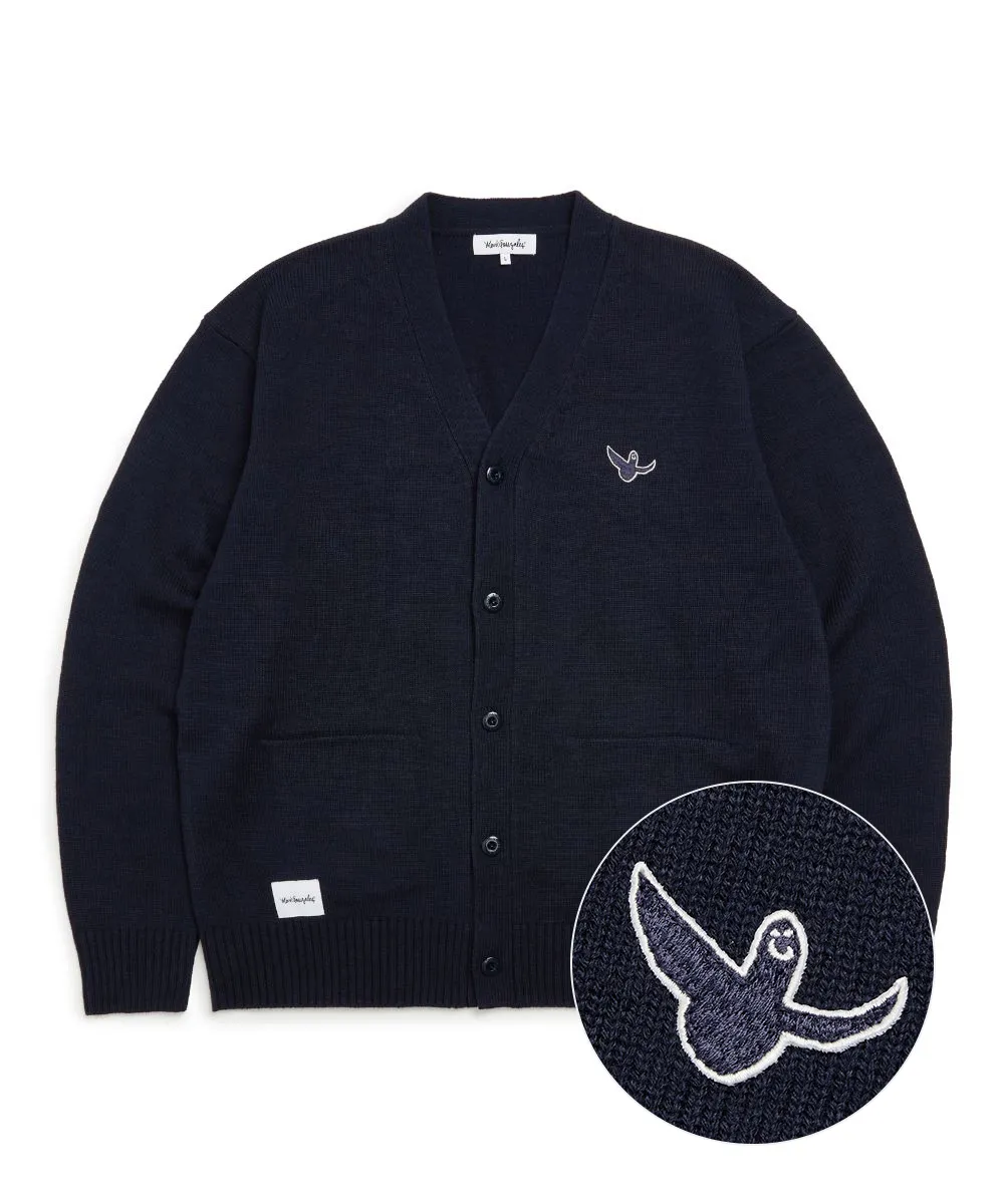 Mark Gonzales  |[MARK GONZALES] ★ANGEL WAPPEN OG V-NECK KNIT CARDIGAN