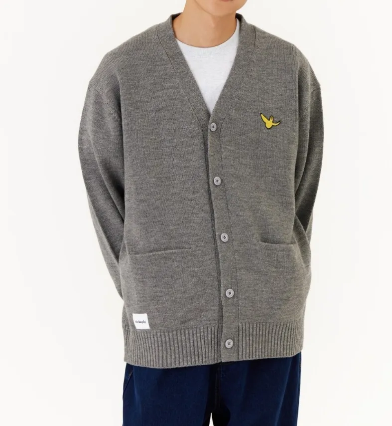 Mark Gonzales  |[MARK GONZALES] ★ANGEL WAPPEN OG V-NECK KNIT CARDIGAN