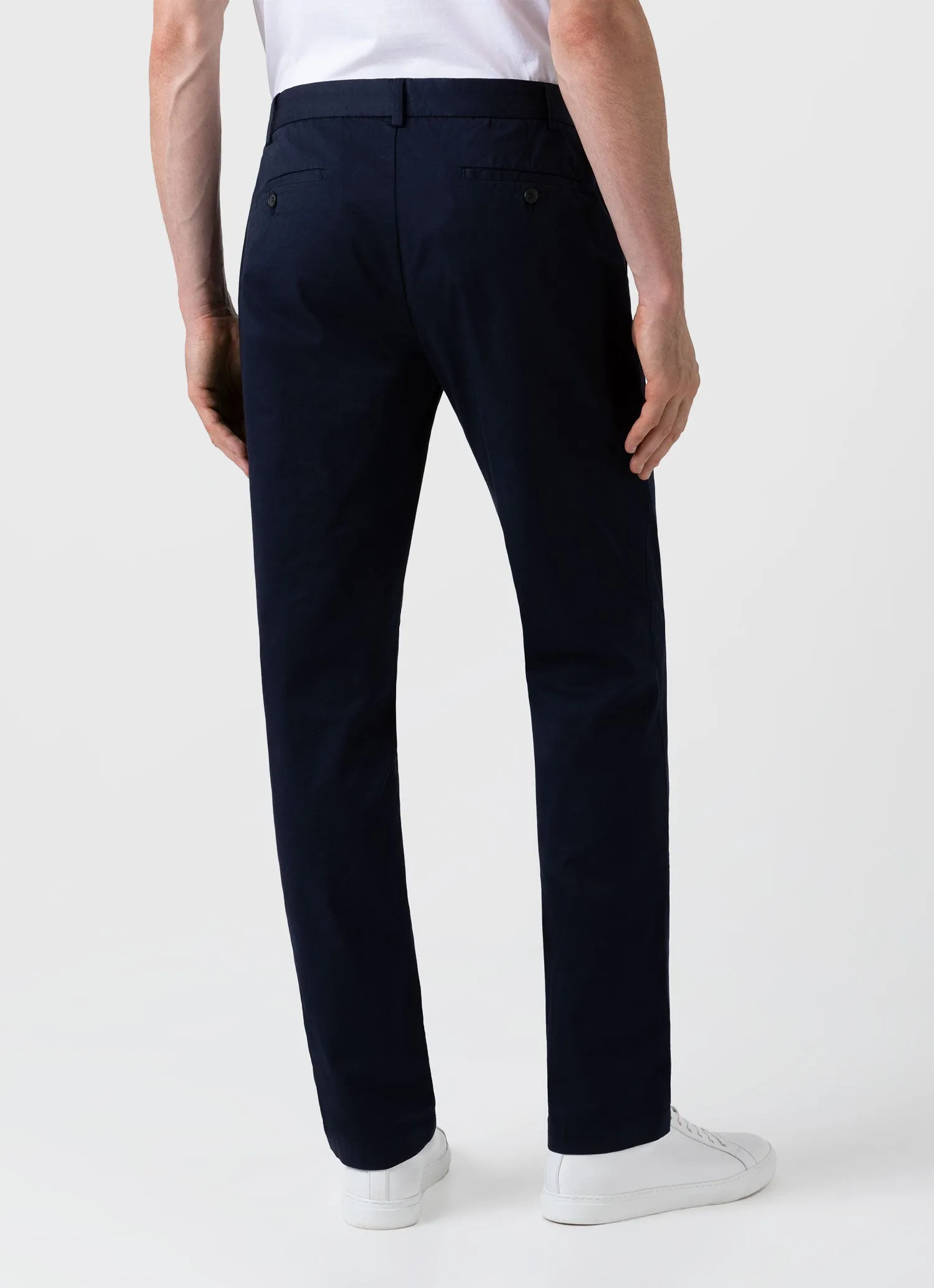 Men's Regular Fit Stretch Chino in Navy