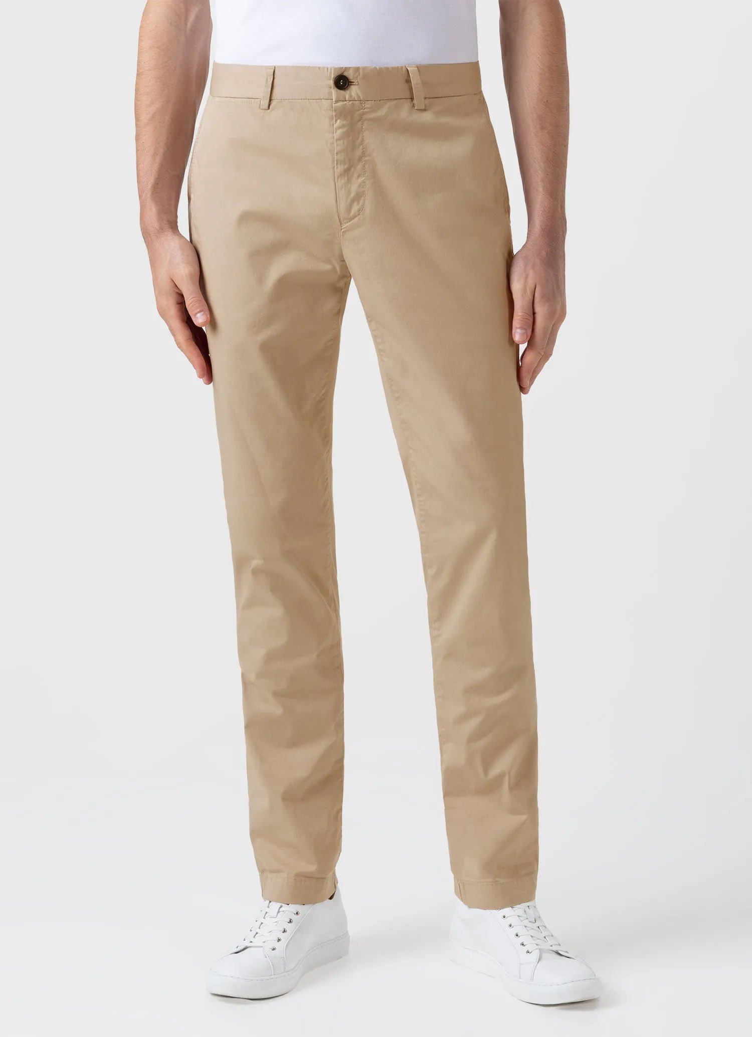 Men's Slim Fit Chino in Stone