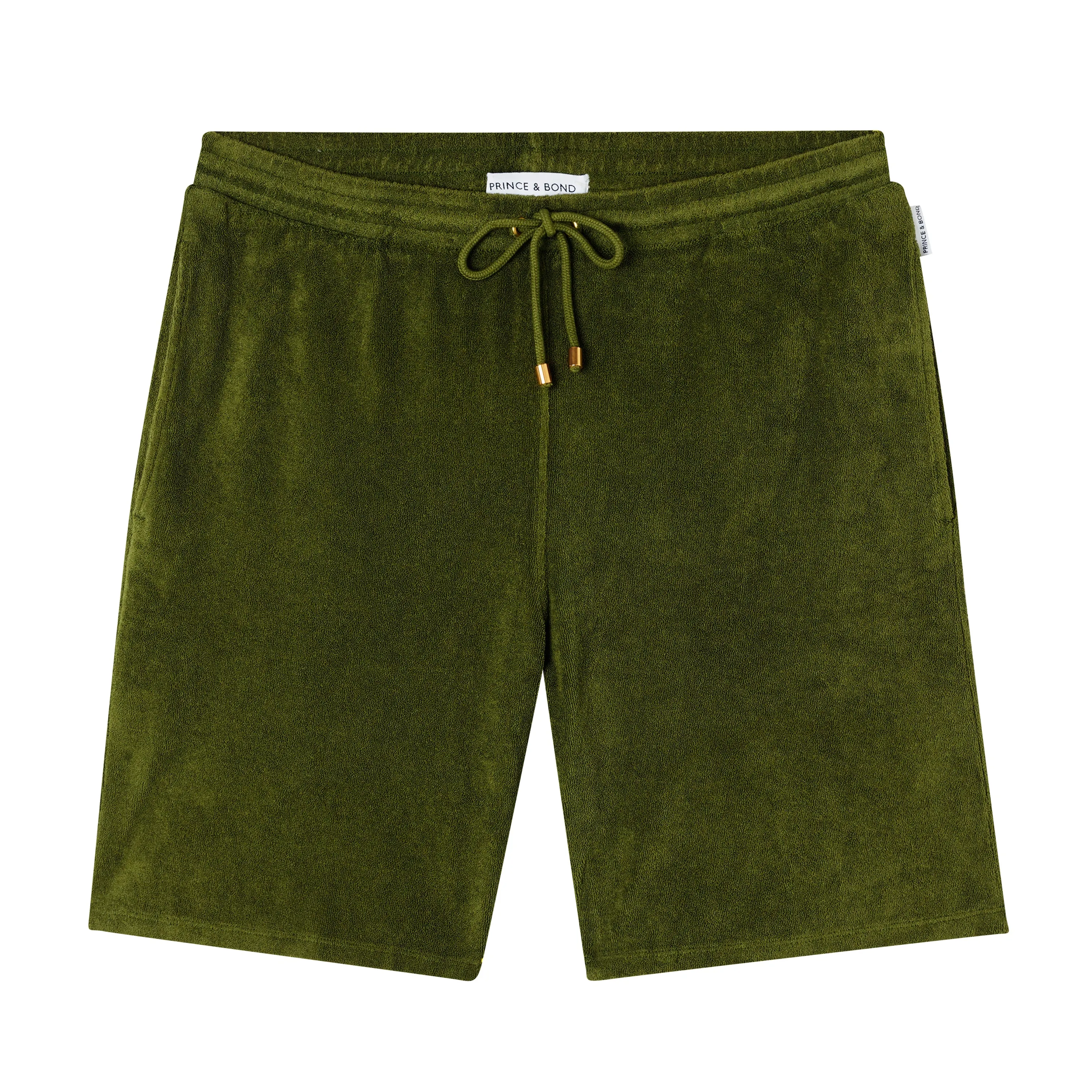 Olive Riviera Terry Shorts