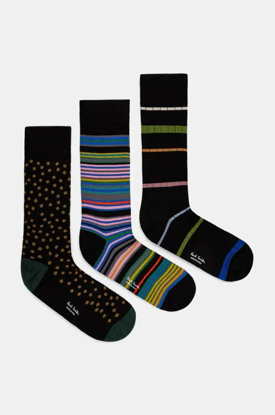 Paul Smith socks 3-pack men's M1A-SOCK-N3PBLA