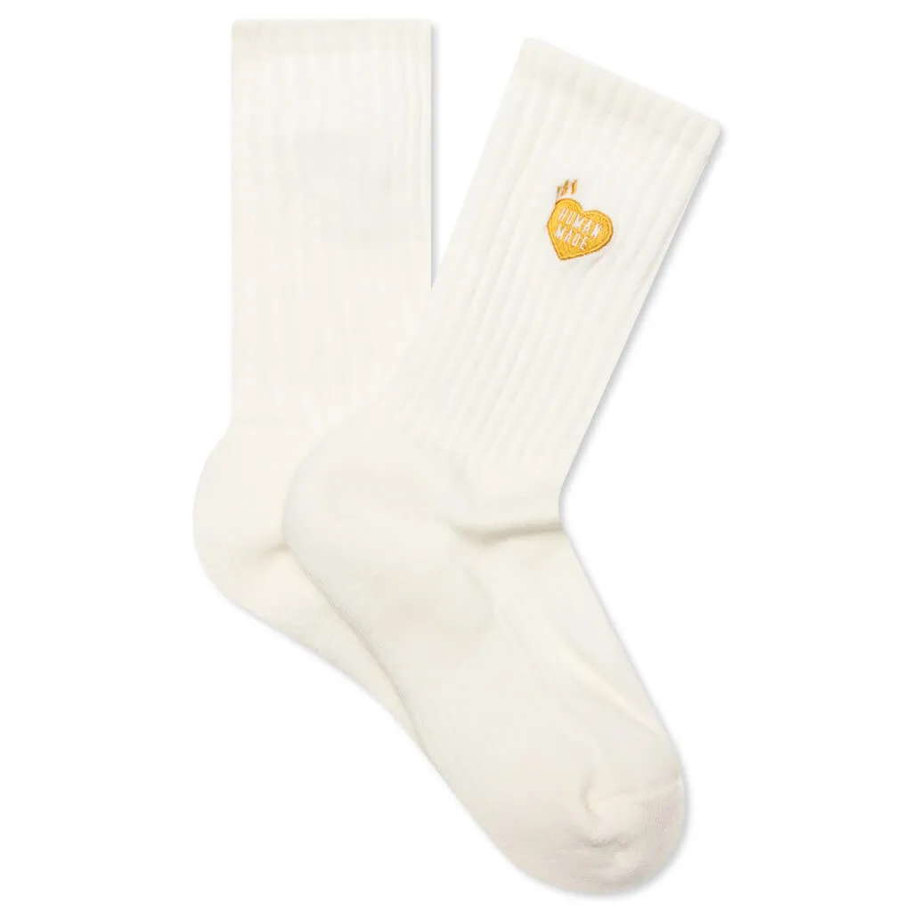 Pile Socks - White